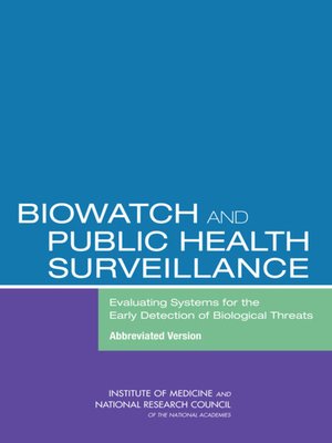 cover image of BioWatch and Public Health Surveillance